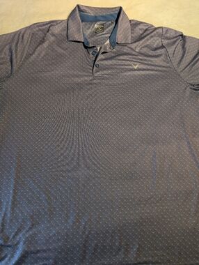 Callaway Men’s Blue/Pi K Micro-Dot Performance Polo. XXL
